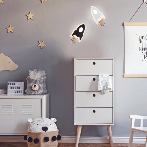 ΕΠΙΤΟΙΧΟ Φ/Σ LED 5.5W 3000K 385LM NASA ΛΕΥΚΟ MDF 24X13X3.8CM ZM21005WW