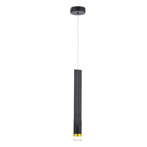 ^PENDANT F/S LED 5W 3000K 300LM ESTRELA BLACK MET/CO IP20 D6XH228CM