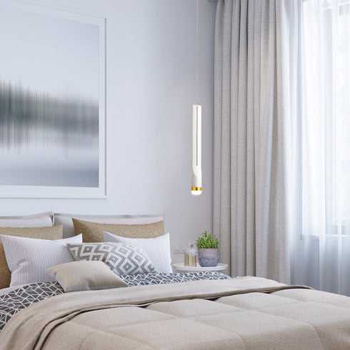 ^PENDANT F/S LED 5W 3000K 300LM ESTRELA WHITE MET/CO IP20 D6XH228CM