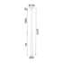 ^PENDANT F/S LED 5W 3000K 300LM ESTRELA WHITE MET/CO IP20 D6XH228CM