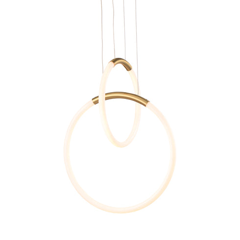 ^PENDANT F/S LED 24W 3000K 1680LM VENUS BRASS MET/CO IP20 40X30XH164CM
