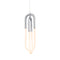 ^PENDANT F/S LED 16W 3000K 1120LM VENUS CHROME MET/CO IP20 15X15XH230CM