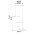 ΚΡΕΜΑΣΤΟ Φ/Σ LED 15W 3000K 1050LM NINFEA ΟΡΕΙΧΑΛΚΟ ΜΕΤ/ΚΟ IP20 D43XH210CM ZM34LEDP45BR
