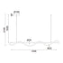 ΚΡΕΜΑΣΤΟ Φ/Σ LED 36W 3000K 2000LM KYMA ΜΑΥΡΟ ΜΕΤ/ΚΟ IP20 120Χ6XΗ215CM ZM36LEDP120BK