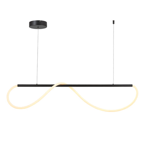 ΚΡΕΜΑΣΤΟ Φ/Σ LED 36W 3000K 2000LM KYMA ΜΑΥΡΟ ΜΕΤ/ΚΟ IP20 120Χ6XΗ215CM ZM36LEDP120BK
