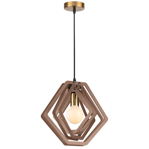 ΚΡΕΜΑΣΤΟ Φ/Σ 1ΧΕ27 ΑΝ.ΚΑΦΕ ΔΕΡΜΑ MDF D34XH100CM TRITON ZM391P34WLL