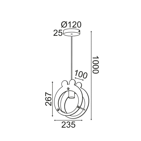 ΚΡΕΜΑΣΤΟ Φ/Σ 1ΧΕ27 ΒΑΤΡΑΧΑΚΙ MDF 24X10XH100CM FARMA ZM441P25