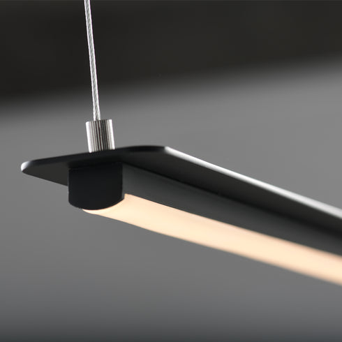 ΚΡΕΜΑΣΤΟ Φ/Σ LED 20W 3000K 1600LM ΜΑΥΡΟ ΑΛΟΥΜΙΝΙΟ 100Χ5ΧH150CM ATLANTIS ZM58LEDP100BK