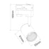 BLACK LED TRACK LIGHT 7W 3000K 4WIRES 24° 500LM 230V Ra80