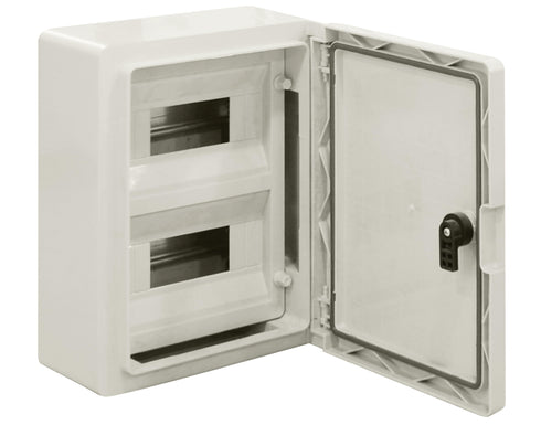 ΠΙΝΑΚΑΣ ΠΛΑΣΤΙΚΟΣ ΜΕ ΜΕΤΩΠΗ 2 ΣΕΙΡΩΝ 250X330X130 IP65 CP5102 CET