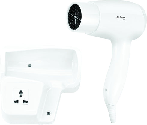Σεσουάρ PRHD-50060 Primo Ξενοδοχειακού τύπου 1500W με έξτρα πρίζα λευκό