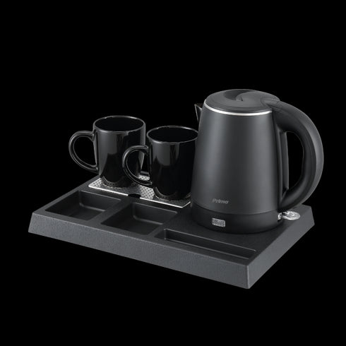 Ξενοδοχειακό σετ καλωσορίσματος PRWT-50050 Primo 1.0L 1300W με Ανοξείδωτο Cool touch Μαύρο βραστήρα