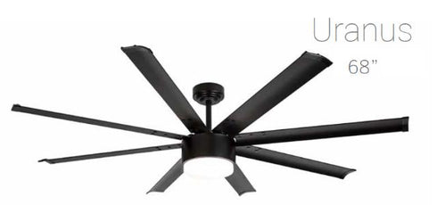 Lineme ΑΝΕΜ/ΡΑΣ ΟΡΟΦΗς ΦΩς ΤΗΛ .68" ΜΑΥΡΟΣ URANUS 02-00312