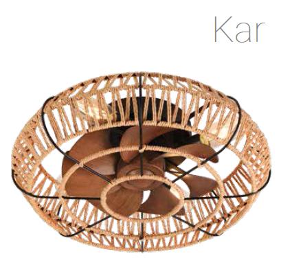 Lineme ΑΝΕΜ/ΡΑΣ ΜΠΛΑΦΟΝΙΕΡΑ&ΤΗΛ 4xE27 KAR 02-00326