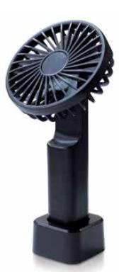 Lineme ΑΝΕΜΙΣΤΗΡΑΣ ΧΕΙΡΟς κ ΒΑΣΗ USB ΜΑΥΡΟ 1200mAH 02-00408-2