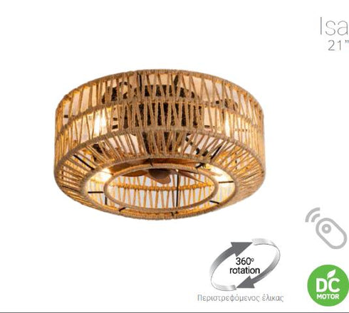 Lineme ΑΝΕΜ/ΡΑΣ ΜΠΛΑΦΟΝΙΕΡΑ&ΤΗΛ.ΠΕΡΙΣΤΡ 4XE27 ISA 02-00327