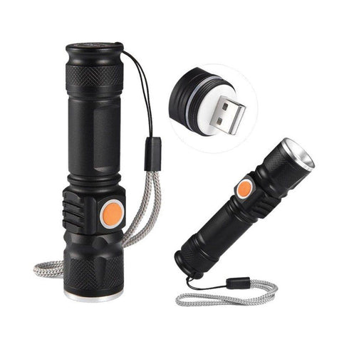 Φακός Επαναφορτιζόμενος Led με usb 500 lumen ΚΙΝΑ 000029