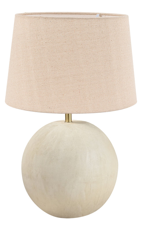 ARlight TLI 6341 40BG ΕΠΙΤΡΑΠΕΖΙΑ ΛΑΜΠΑ ΞΥΛΙΝΗ ΜΕΤΑΛΛΙΚΗ ΣΤΡΟΓΓΥΛΗ ΜΕ ΑΜΠΑΖΟΥΡ ΜΠΕΖ 1ΧΕ27