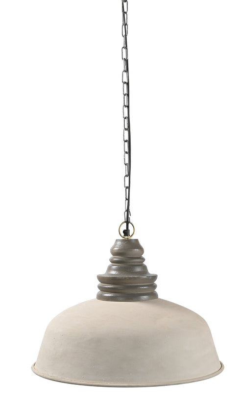 ARlight PDI 1272 1/Φ ΚΑΜΠΑΝΑ ΜΕΤΑΛΛΙΚΗ ΛΕΥΚΗ ΜΕ ΞΥΛΙΝΟ ΔΙΑΚ/ΚΟ ΣΤΗΝ ΑΝΑΡΤΗΣΗ 1xΕ-27