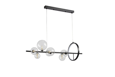 ARlight PDC 2049-7 ΡΑΓΑ ΜΑΥΡΗ ΜΕ LED KAI G9 ΓΛΟΜΠΟΥΣ ΔΙΑΦΑΝΟΥΣ