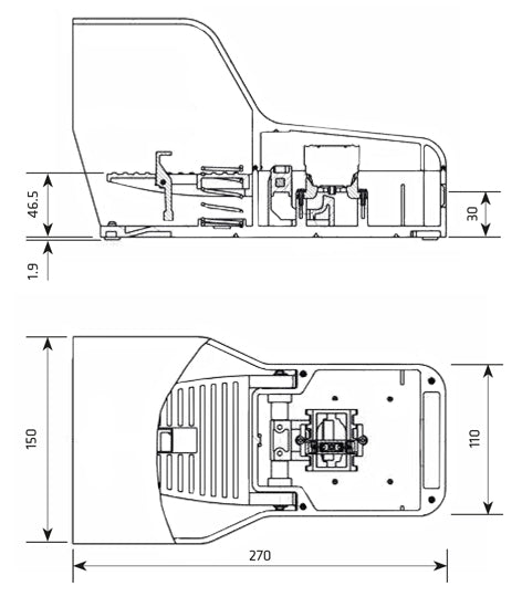 ΠΟΔΟΔΙΑΚΟΠΤΗΣ ΘΕΡΜΟΠΛΑΣΤΙΚΟΣ 2 ΤΑΧΥΤΗΤΩΝ ΜΕ ΑΣΦΑΛΕΙΑ 16A IP7015 GIOVENZANA