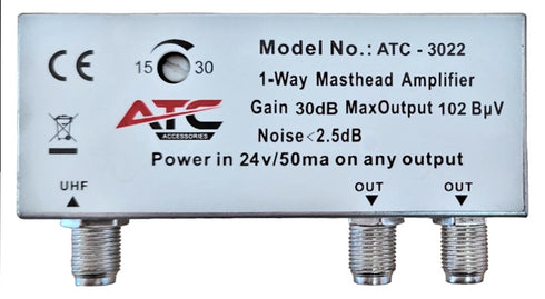 ATC Ενισχυτής Ιστού 30dB ATC-3022 5G LTE700 2 Εξόδων