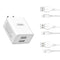XO L65EU 2.4A Διπλής Θύρας USB Φορτιστής for Micro