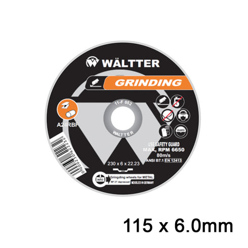 Δίσκος Λείανσης Σιδήρου / INOX WALTTER 115x6.0mm WÄLTTER 1156022