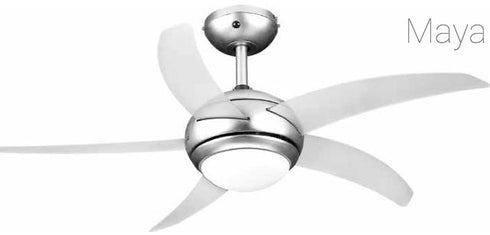 Lineme ΑΝΕΜ/ΡΑΣ ΟΡΟΦΗΣ&ΤΗΛ.44" E14 MAYA ΑΣΗΜΙ ΦΤΕΡΑ 02-00123-10