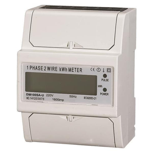 RAIL METER DIGITAL SINGLE PHASE WIDTH 50A