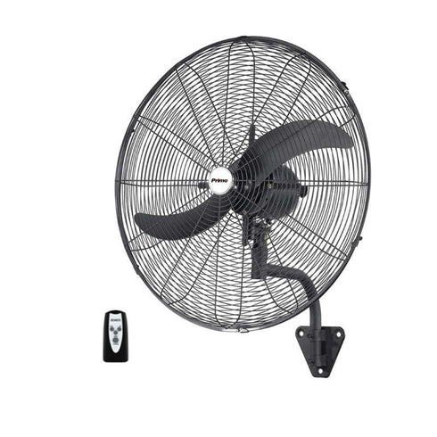 Ανεμιστήρας Τοίχου 20'' 50CM PRWF-80511 Primo Βιομηχανικός Μαύρος Με Τηλεχειριστήριο 140W