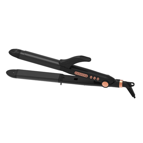 Hair Straightener and Scissors 2in1 PRHS-40255 Primo "Professinal Salon Series" Digital Ceramic Plate Black-Rose gold