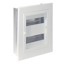 Πίνακας διανομής Χωνευτός ΦΩΤΚΑ 2 Σειρών 24 Στοιχείων Λευκός