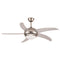 CEILING FAN WITH 1 LIGHT E27 MAT NICKEL WITH CONTROL Φ120 70W