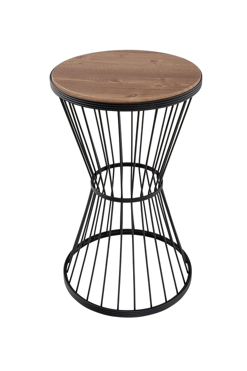 ARlight TBH-02 BΚ ΤΡΑΠΕΖΑΚΙ ΜΑΥΡΟ ΠΛΕΓΜΑ ΜΕ ΞΥΛΟ