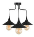 ARlight PDT 1246-3 ΟΡΟΦΗΣ 3/Φ ΜΕ ΠΛΑΣΤΙΚΕΣ ΚΑΜΠΑΝΕΣ ΜΑΥΡΕΣ ΚΑΙ ΡΟΖΕΤΑ ΠΛΑΣΤΙΚΗ Ε 27