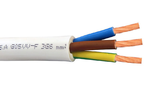 Flexible Cable (G05VV-F) 3x6.00 mm² WHITE