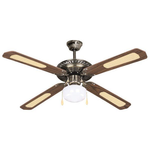 CEILING FAN WITH 1 LIGHT E27 BROWN GOLD Φ130 70W
