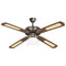 CEILING FAN WITH 1 LIGHT E27 BROWN GOLD Φ130 70W