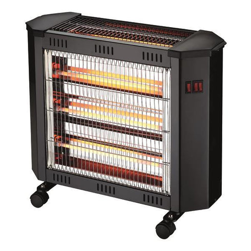 QUARTERS HEATER 2400W BLACK WITH FAN & HUMIDIFIER