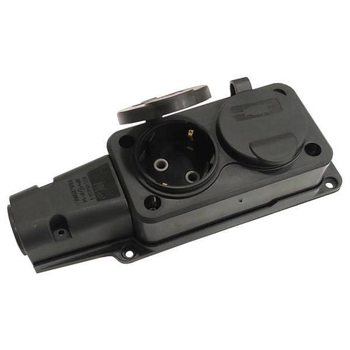 2-SEAT ROUTINE PLACE 16A IP54 BLACK