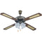 Ceiling Fan 52 '' 130CM PRCF-80279 Primo Brown 4Lights 4Wings