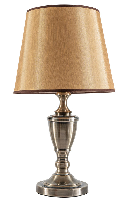 ARlight TLC 6840 AB ΕΠΙΤΡ. ΛΑΜΠΑ ΚΛΑΣΣΙΚΗ ΜΕ ΜΠΕΖ ΧΡΥΣΟ ΚΑΠΕΛΟ 1ΧΕ27