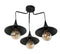 ARlight PDT 1246-3 ΟΡΟΦΗΣ 3/Φ ΜΕ ΠΛΑΣΤΙΚΕΣ ΚΑΜΠΑΝΕΣ ΜΑΥΡΕΣ ΚΑΙ ΡΟΖΕΤΑ ΠΛΑΣΤΙΚΗ Ε 27