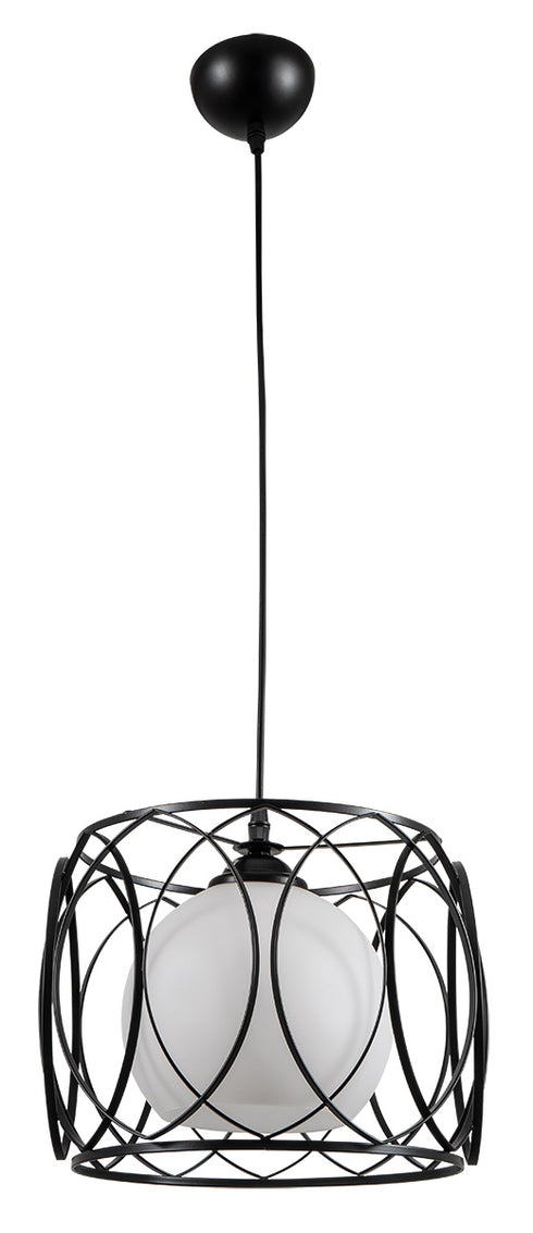 PDC 6078 BK 1 / Φ BLACK CIRCULAR DESIGN WITH GLASS