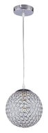 ARlight PDC 3459-1 CR 1/Φ ΜΕΤΑΛΛΙΚΗ ΜΠΑΛΑ ΜΕ ΚΡΥΣΤΑΛΛΑ 1ΧΕ27