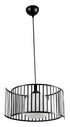 ARlight PDC 6086 BK 1/Φ ΜΕΤΑΛΛΙΚΕΣ ΜΑΥΡΕΣ ΒΕΡΓΕΣ & ΟΠΑΛΙΝΑ ΓΥΑΛΙ 1ΧΕ27