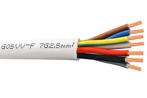 Flexible Cable (G05VV-F) 7x2,50 mm² WHITE