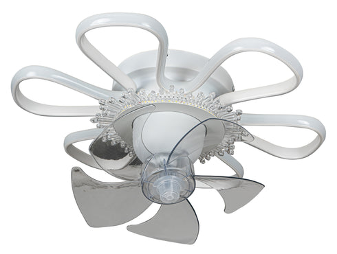 ARlight CFC 9506 WΗ ΑΝΕΜΙΣΤΗΡΑΣ ΟΡΟΦΗΣ ΜΑΡΓΑΡΙΤΑ ΜΕ LED ΦΩΤΙΣΜΟ+CONTROL