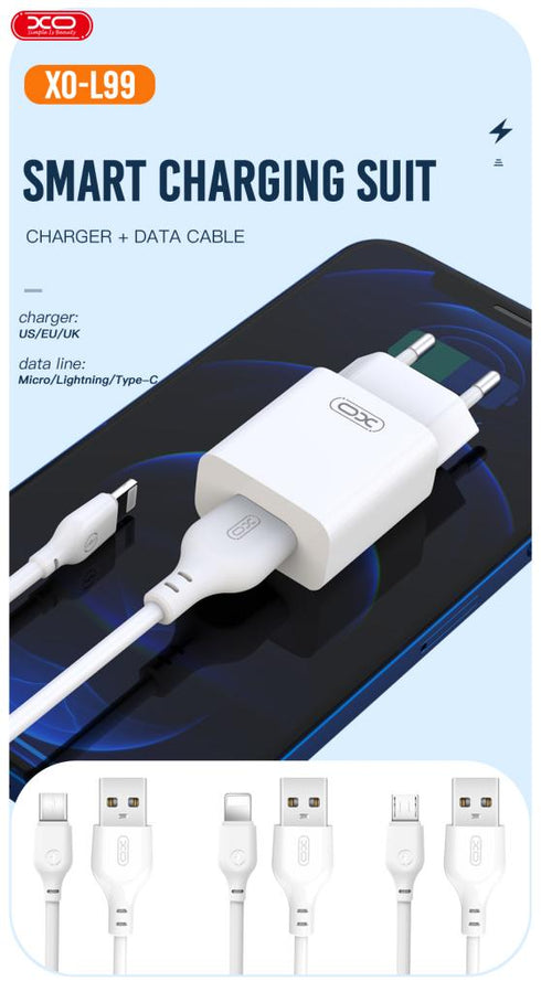XO L99 2.4A Φορτιστής με Micro Καλώδιο (NB103)